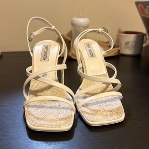 Steve Madden White Heels